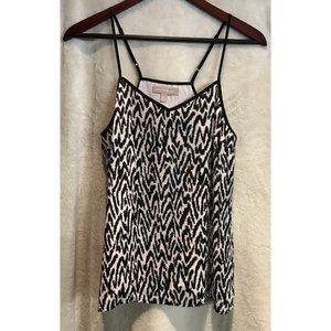 BANANA REPUBLIC Silky Patterned Blouse Tank Sz XS